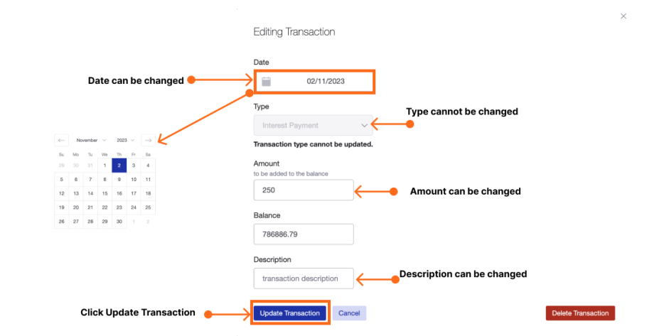 Edit cash account 3