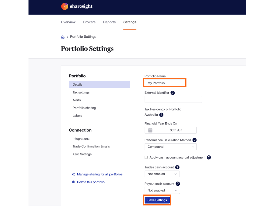 Change Portfolio Name 3