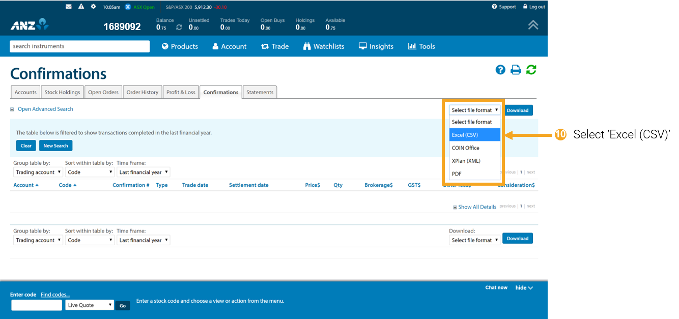 10 - ANZ Share Investing