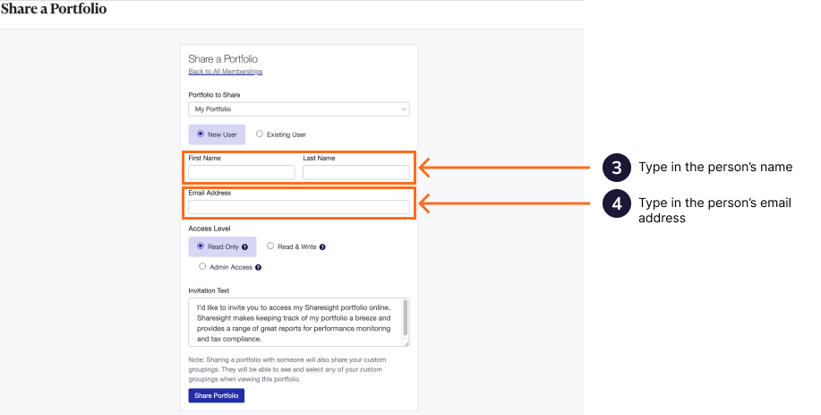 sharing access to portfolio - 4