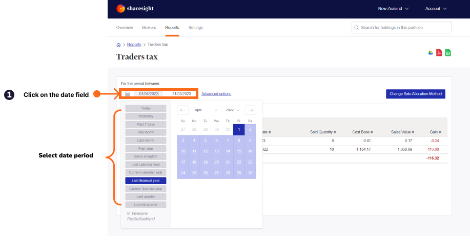 Traders Tax report 1