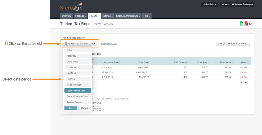 Option trades tax reporting