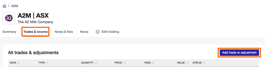 Transfer share 2