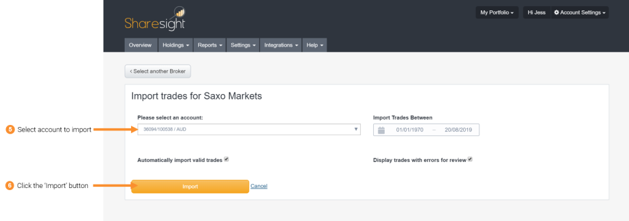 5 & 6 - Syncing Saxo Markets trades