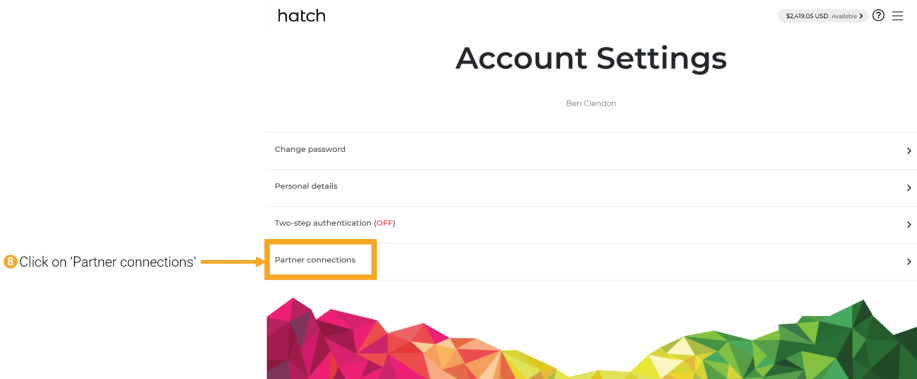 8 - connecting Hatch to Sharesight