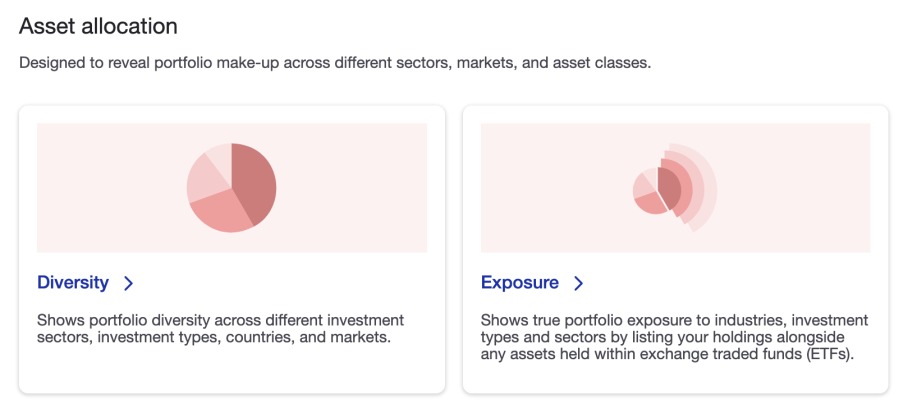 Asset allocation reports