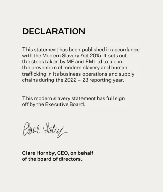 Modern Slavery Statement - Retail Apparel Group