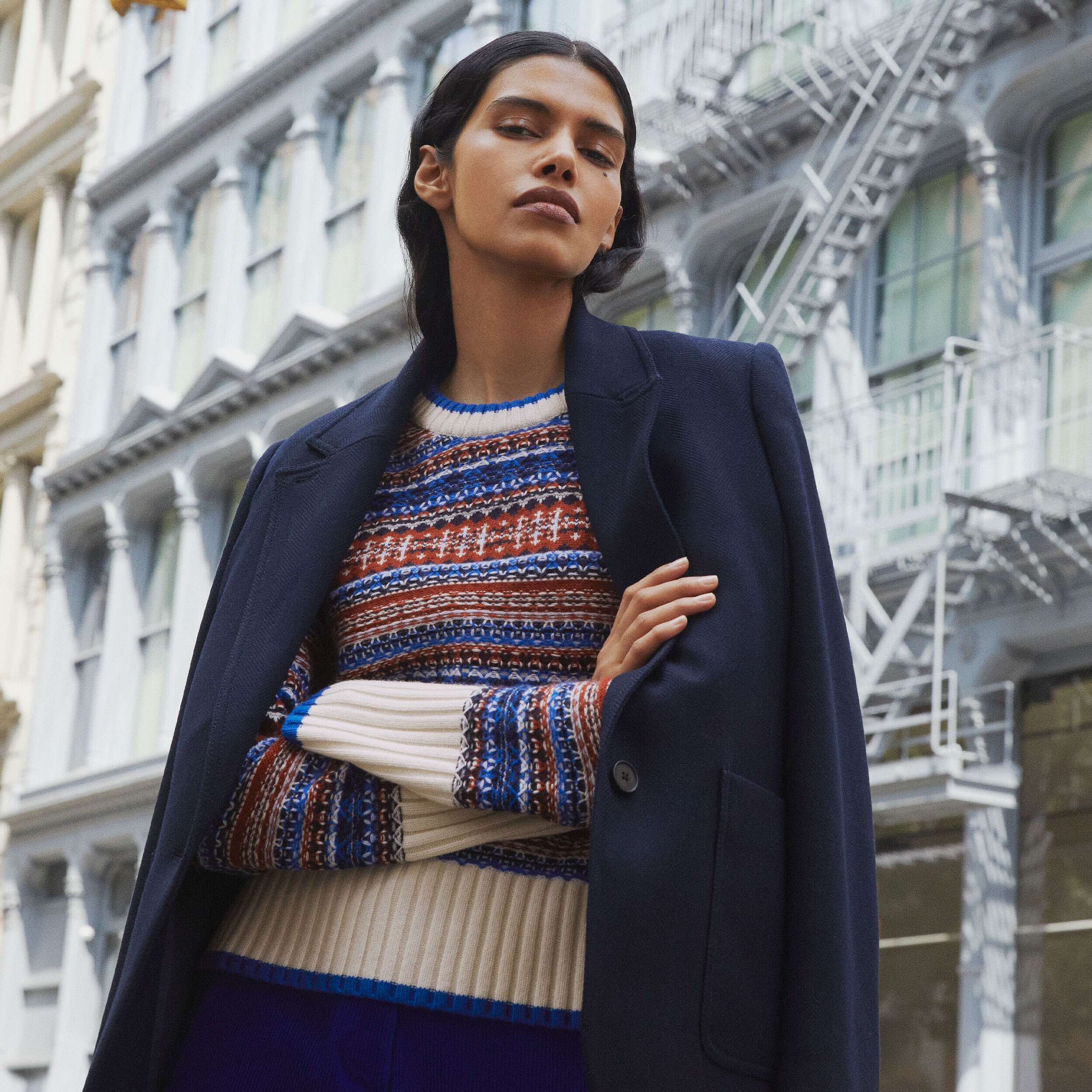 Navy blue store boyfriend blazer