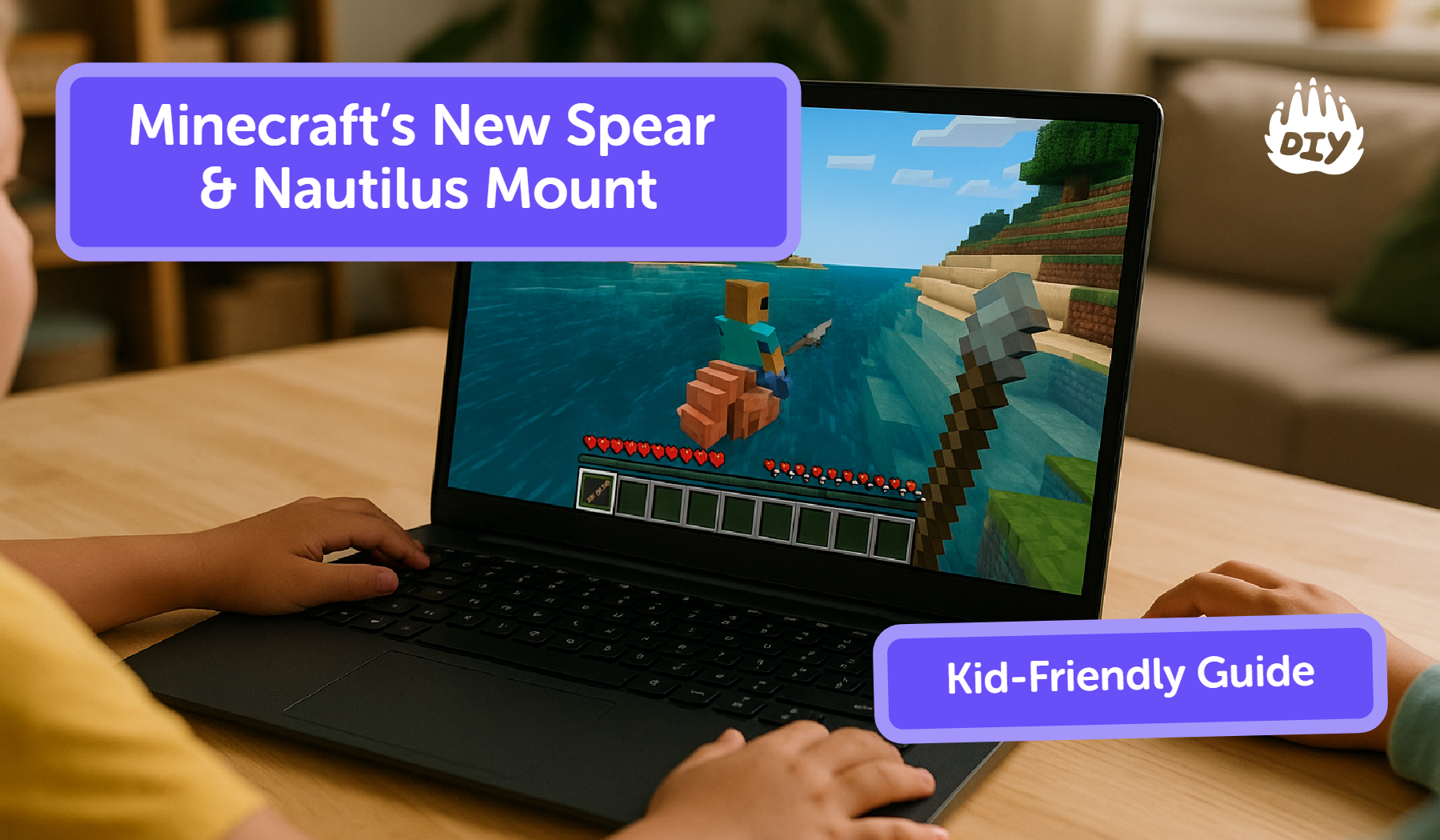 What does Minecraft’s New Spear & Nautilus Mount: Kid-Friendly Guide mean? Meaning & Definition - DIY Blog