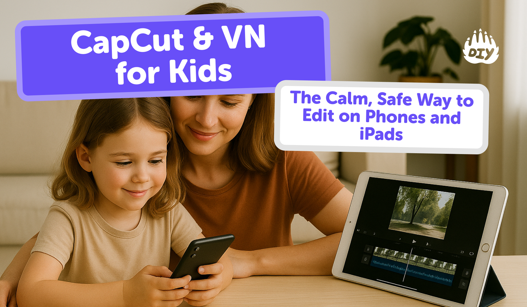 CapCut & VN for Kids: The Calm, Safe Way to Edit on Phones and iPads
