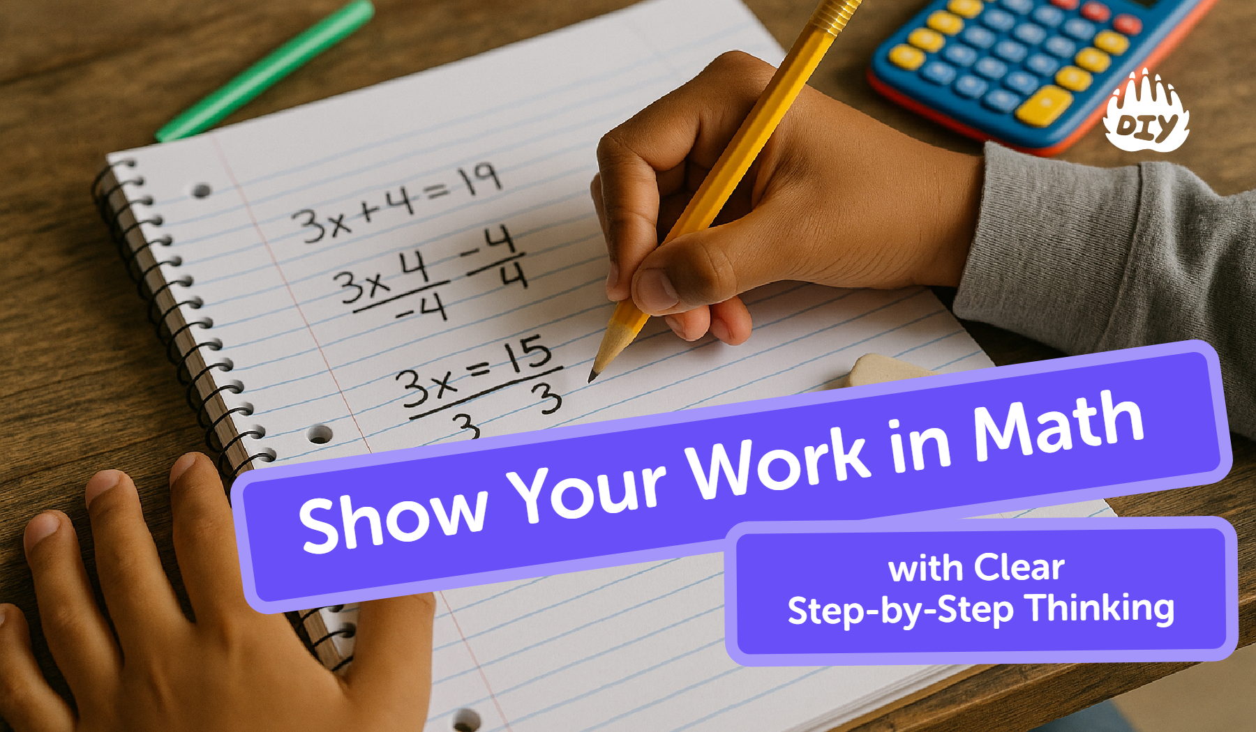 Show Your Work in Math with Clear Step-by-Step Thinking