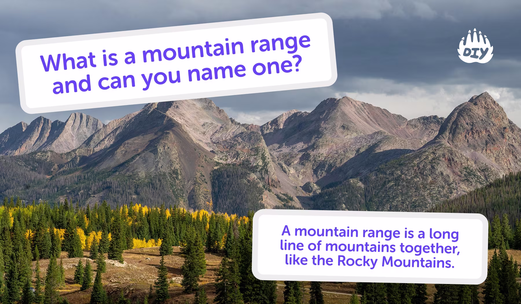 What does What Is a Mountain Range and Can You Name One?  mean? Meaning & Definition - DIY Blog