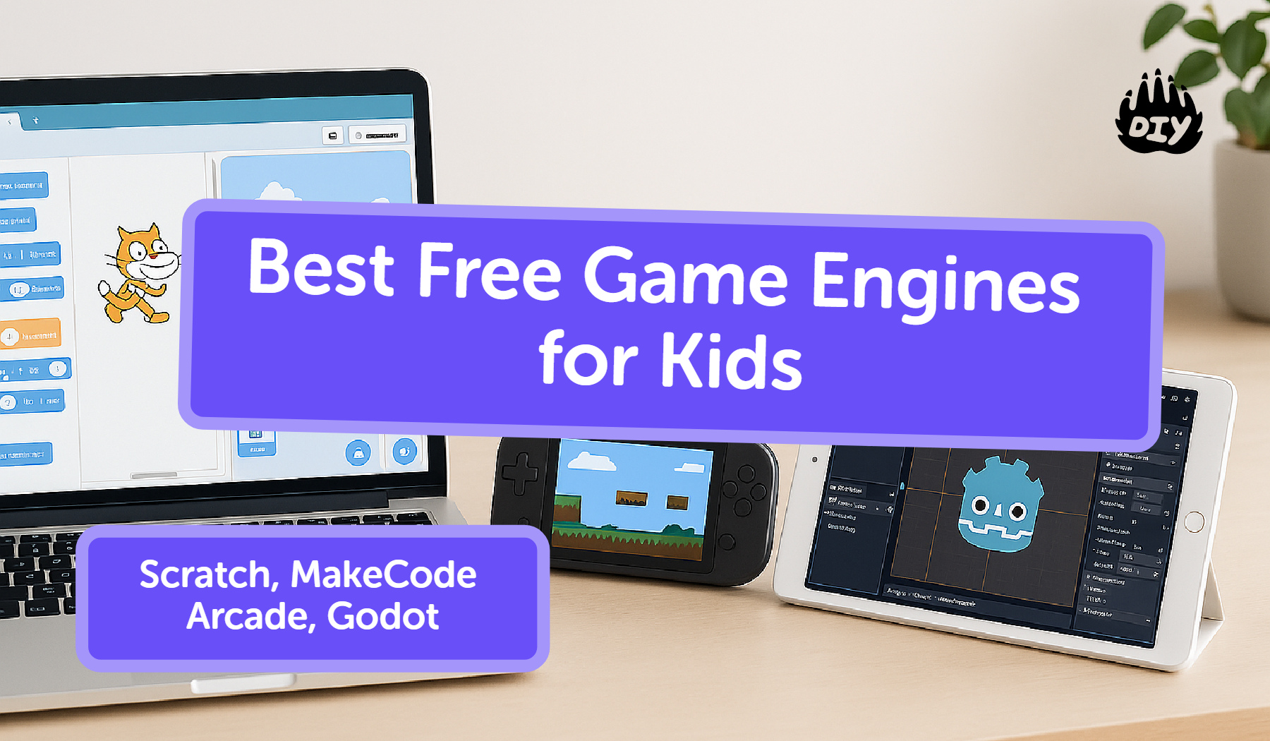 Best Free Game Engines for Kids: Scratch, MakeCode Arcade, Godot
