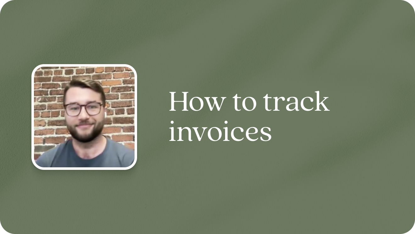 How to track invoices