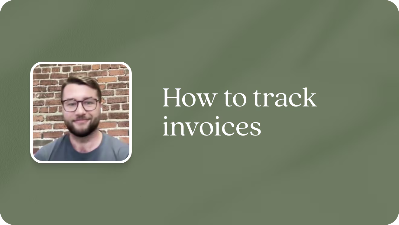 How to track invoices