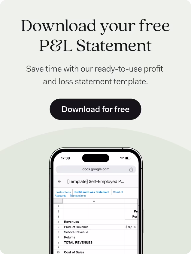 download free profit and loss statement