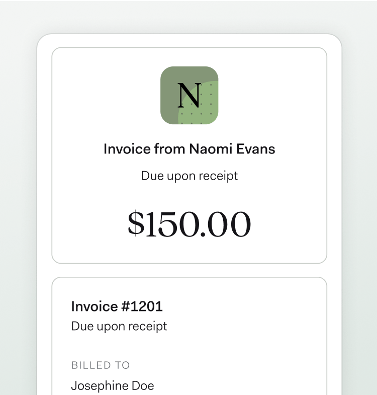 Example of an Invoice generated using the Found Invoice Generator