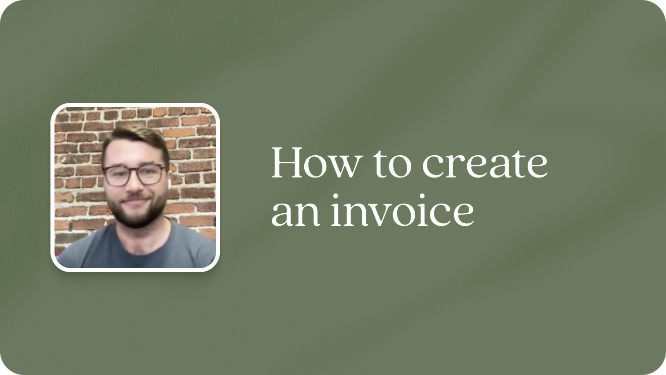 How to create an invoice