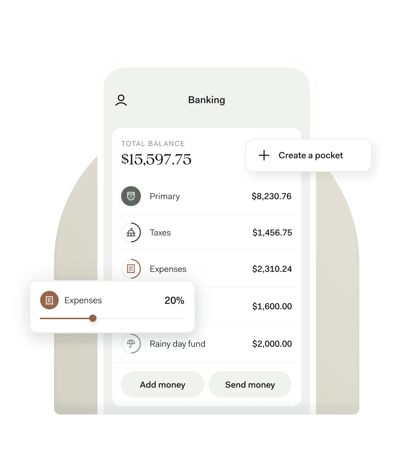 Found mobile app, desktop website, and debit card