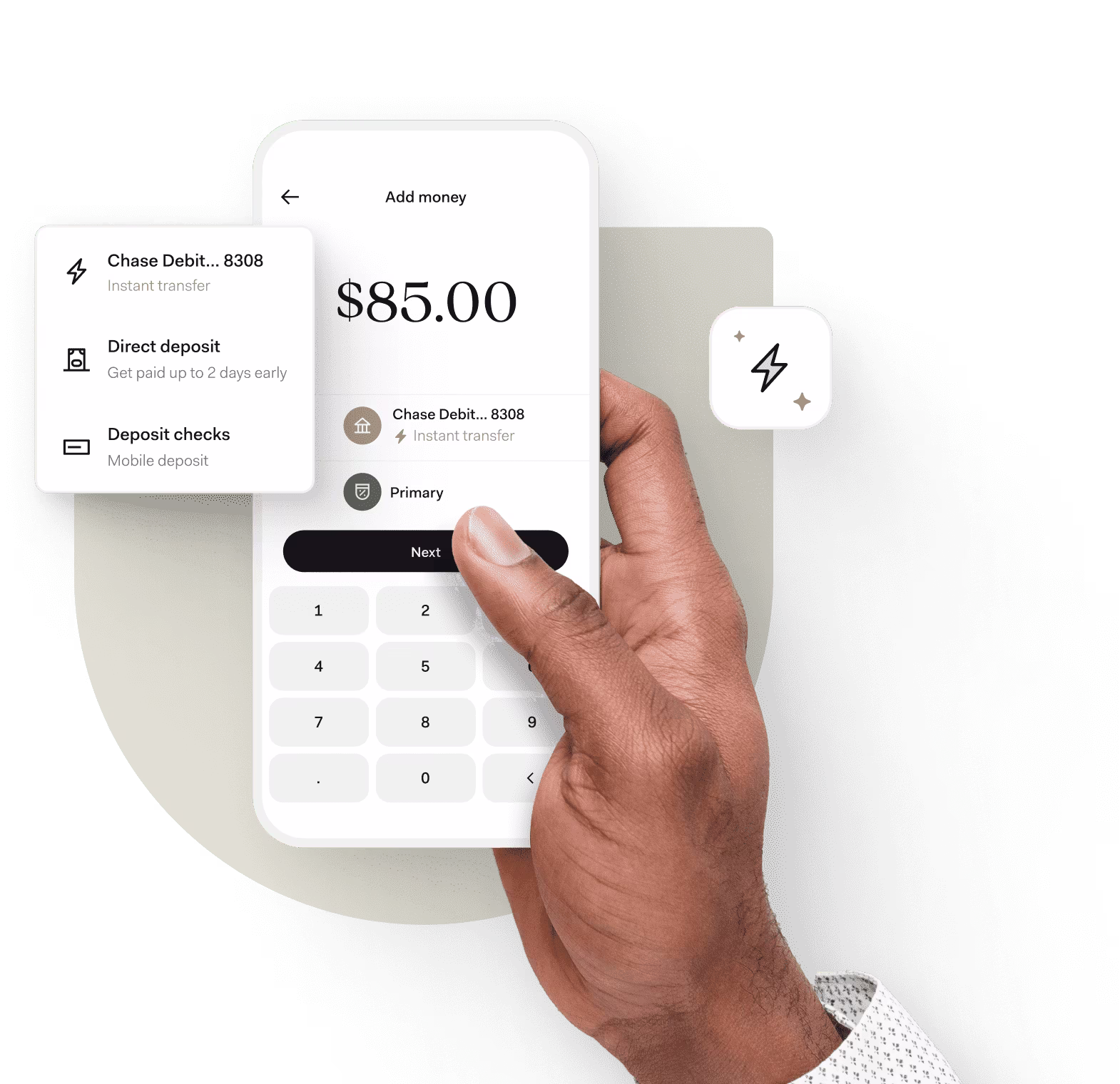 Found mobile app, desktop website, and debit card
