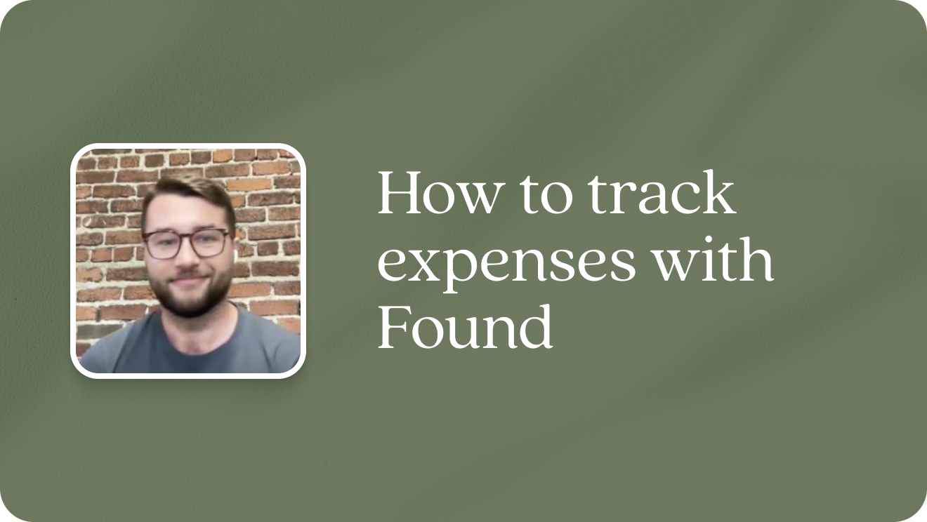 How to track expenses with Found