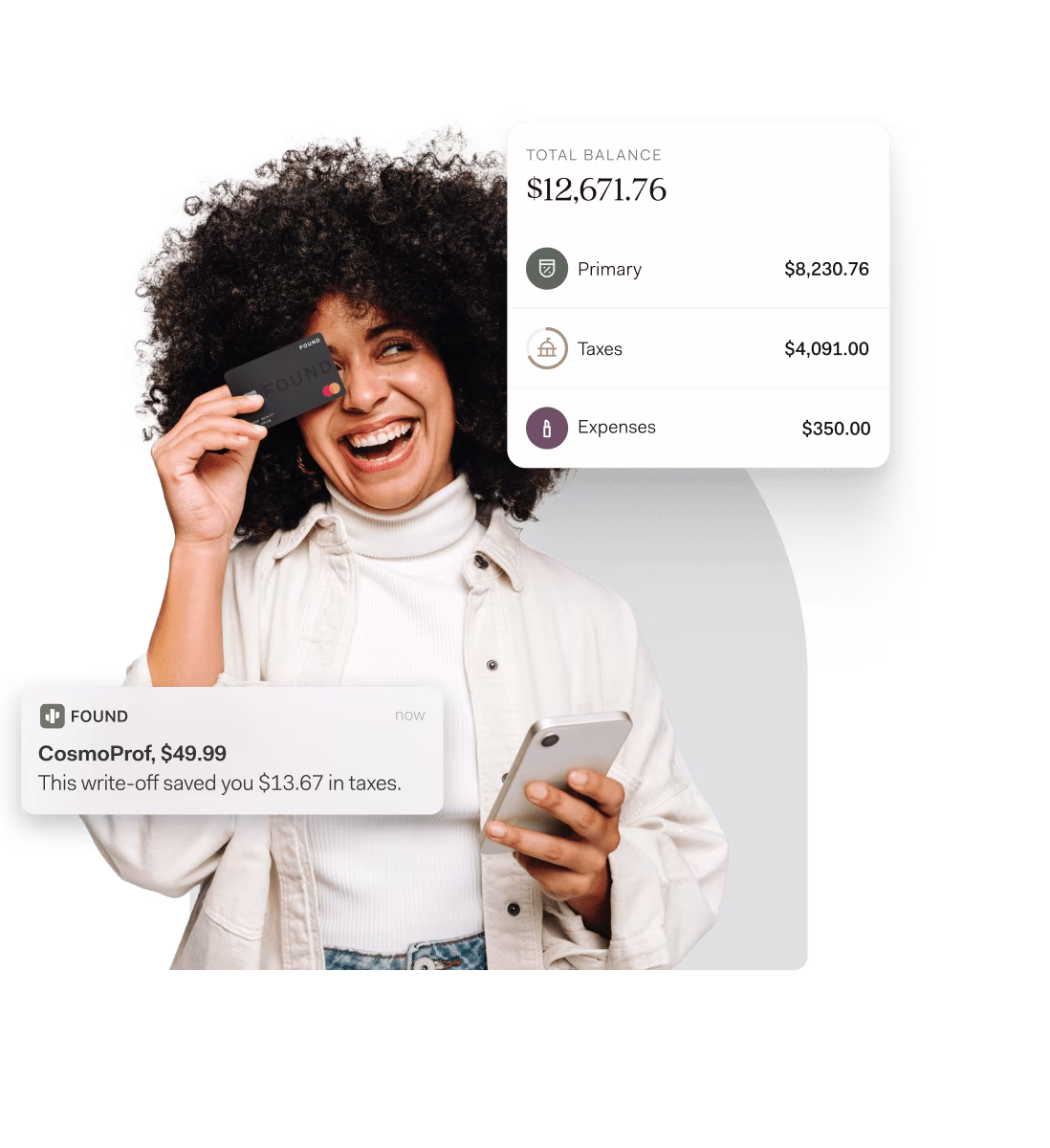 Found mobile app, desktop website, and debit card