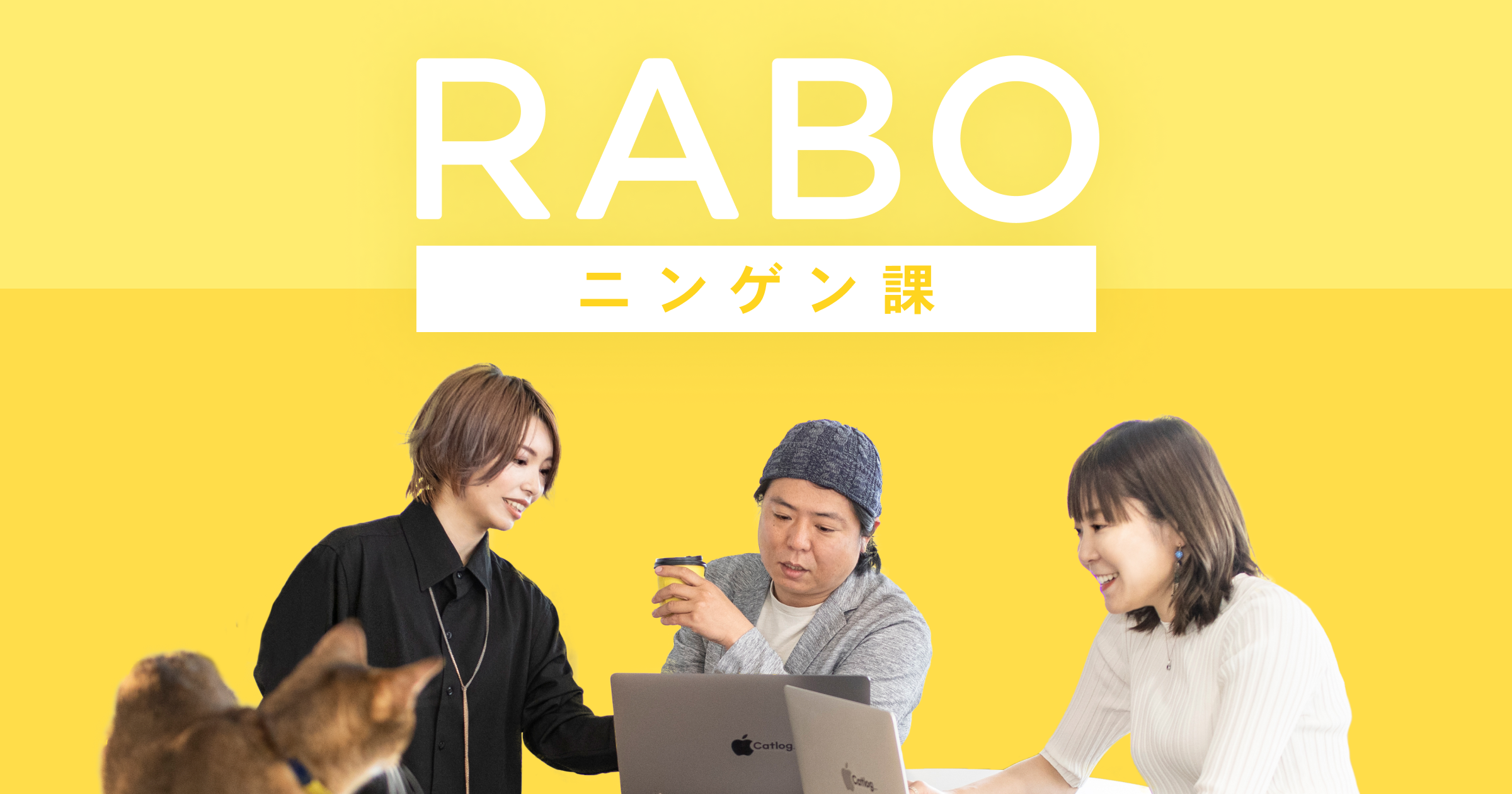 新しいオウンドメディア『RABOニンゲン課』を開設!RABOの猫様ではなくニンゲンにフォーカスした記事をお届け。第1回は代表伊豫へ、RABOのニンゲンと組織についてインタビュー
