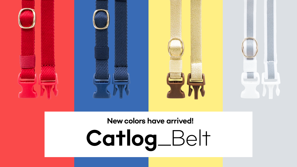 Catlog Beltに新カラー & 新素材が登場！サイズ展開も6種類に！LL 