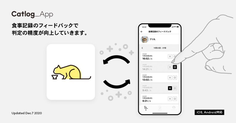 Catlog®(キャトログ)、猫様の行動をアプリ上でフィードバックすることで、個別に判定精度を向上できる機能をリリース!