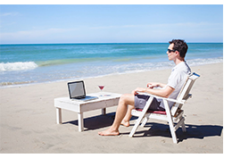 Person on beach