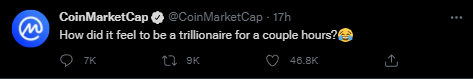 CoinMarketCap tweet