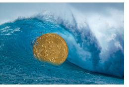 bitcoin in a wave