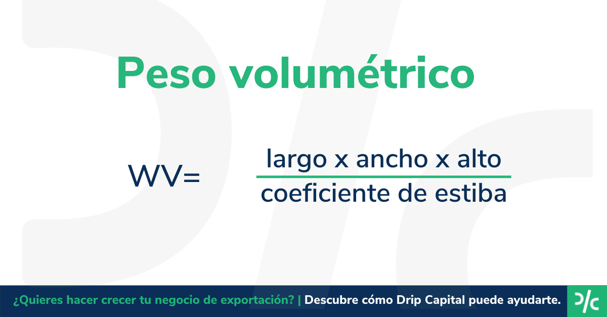 Tipos de peso en logística y transporte internacional
