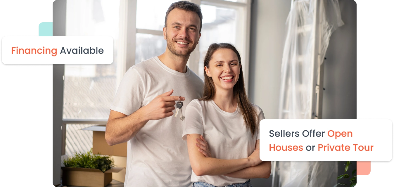 couple looking at a home