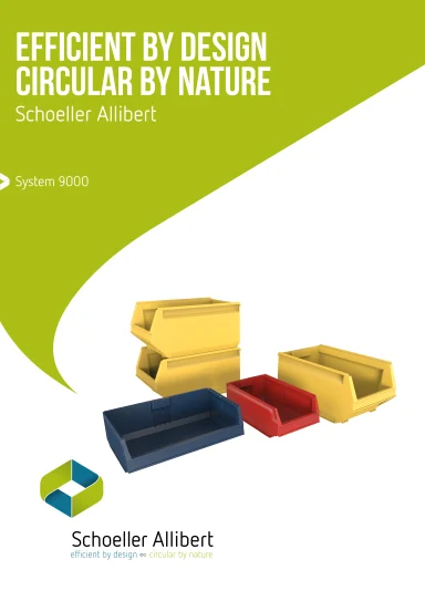 Schoeller Allibert Leaflet System 9000 Series Front Cover