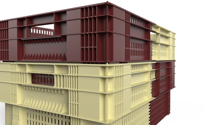 Stackable & nestable containers | Space-saving reusable trays for food ...