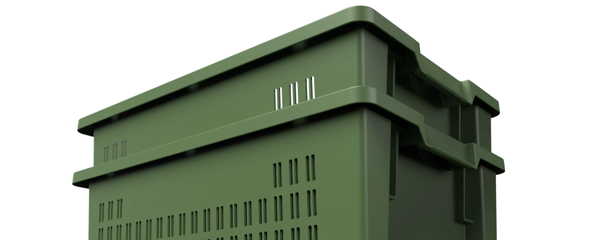 Stackable & nestable containers | Space-saving reusable trays for food ...