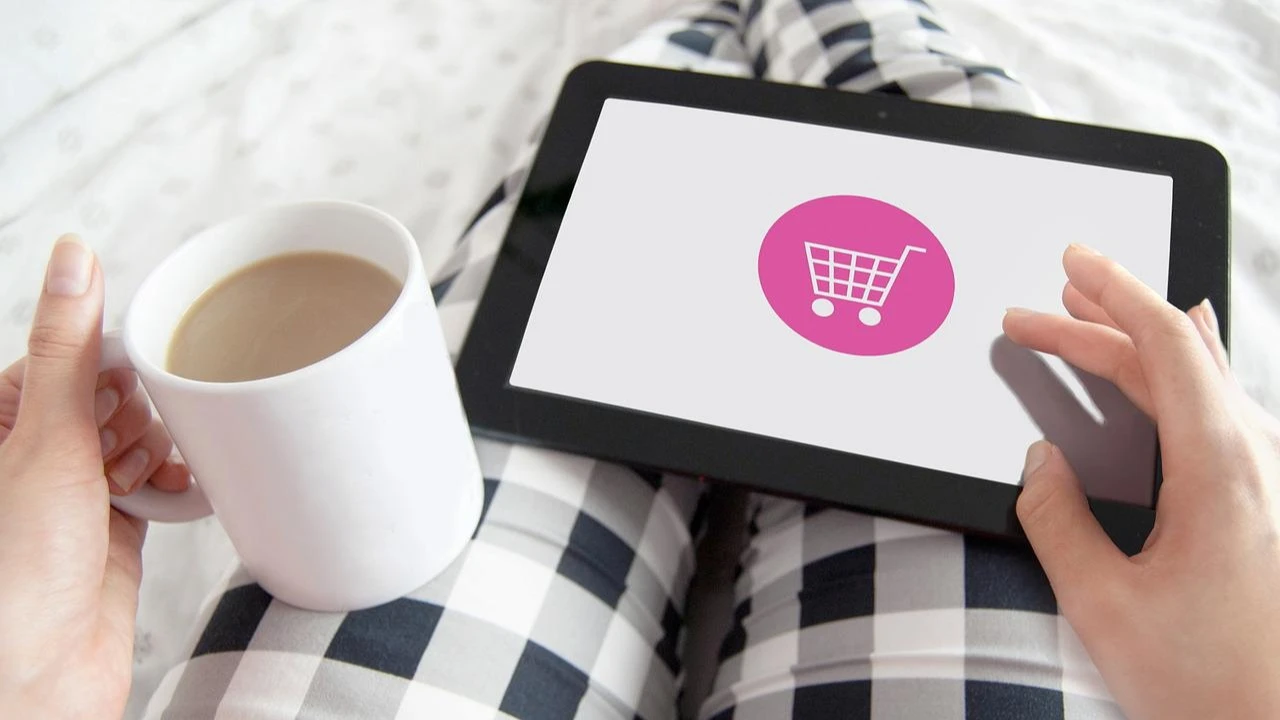 Online shopping tablet