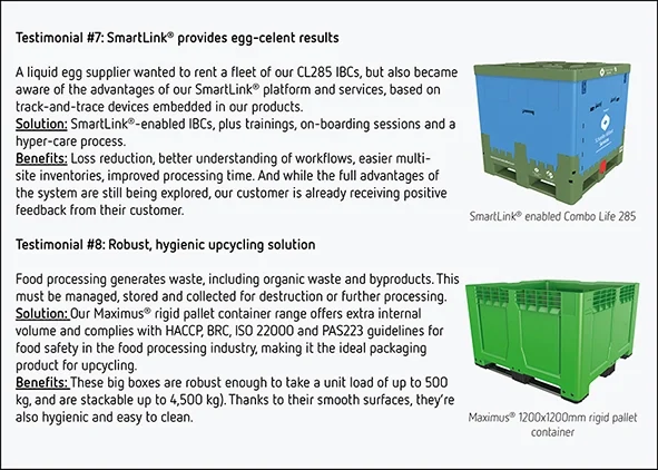 Smartlink: enable Combo Life 285 and Maximus 1200x1200 Rigid Pallet Container