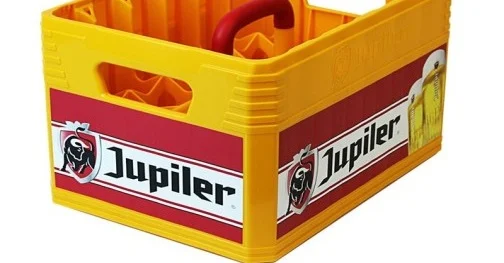 AB Inbev new Jupiler Orange Gold beer crate