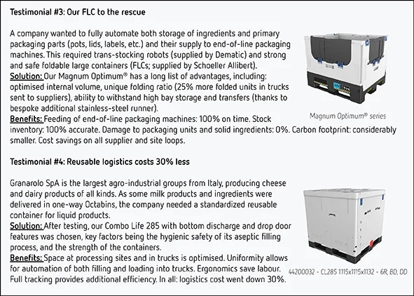 Foldable large containers