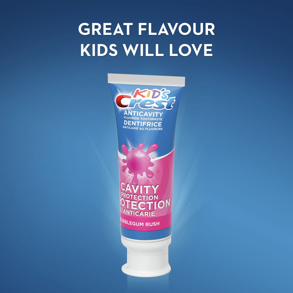 Crest Kid's Anticavity Cavity Protection Fluoride Toothpaste, Bubblegum Rush, 85 mL - Row1 - img1