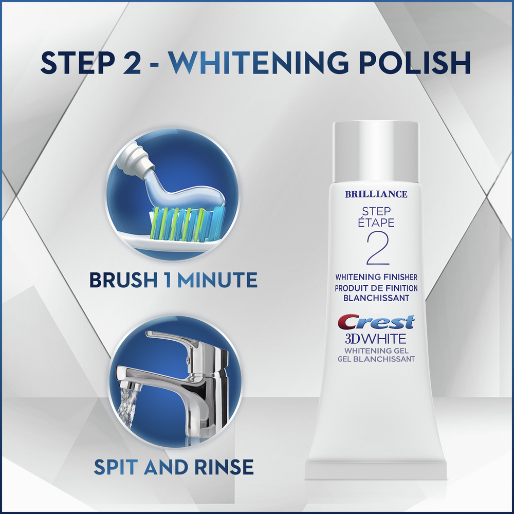 【タイムセール】クレスト　crest whitening Crest 3D White Brilliance Whitening 2-Step System – Pharmacy