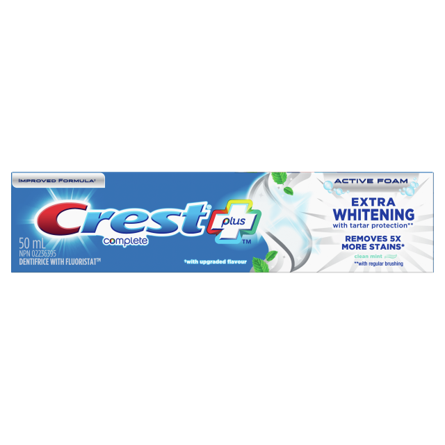 Complete Extra Whitening Clean Mint Toothpaste | Crest CA