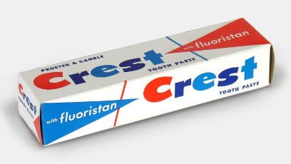 Crest 1st Invented toothpaste