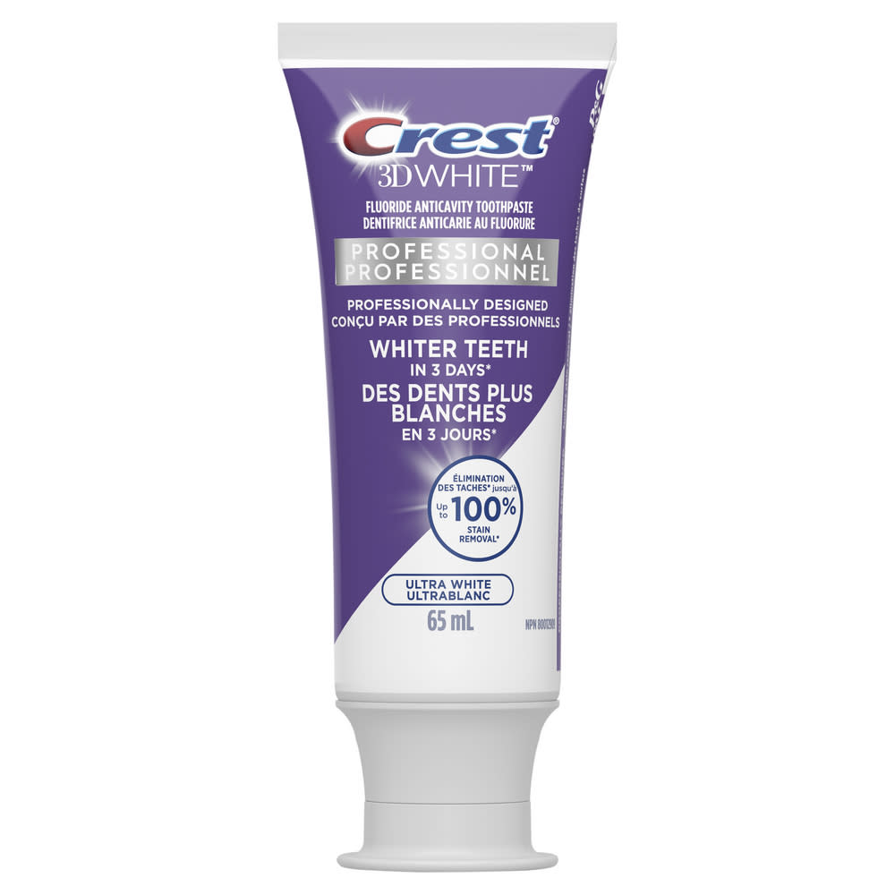 Crest 3D White Professional Ultra White Toothpaste 65mL - Row1 - Img2
