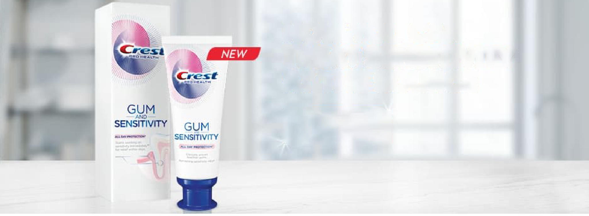2 New Crest Gum and Sensitivity Toothpaste for Sensitive Teeth@2x