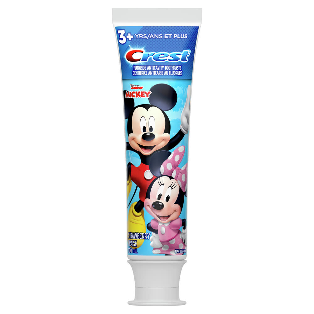Crest Kid's Cavity Protection Toothpaste featuring Disney Junior's Mickey Mouse, Strawberry, 100 mL, Ages 3+ - Main