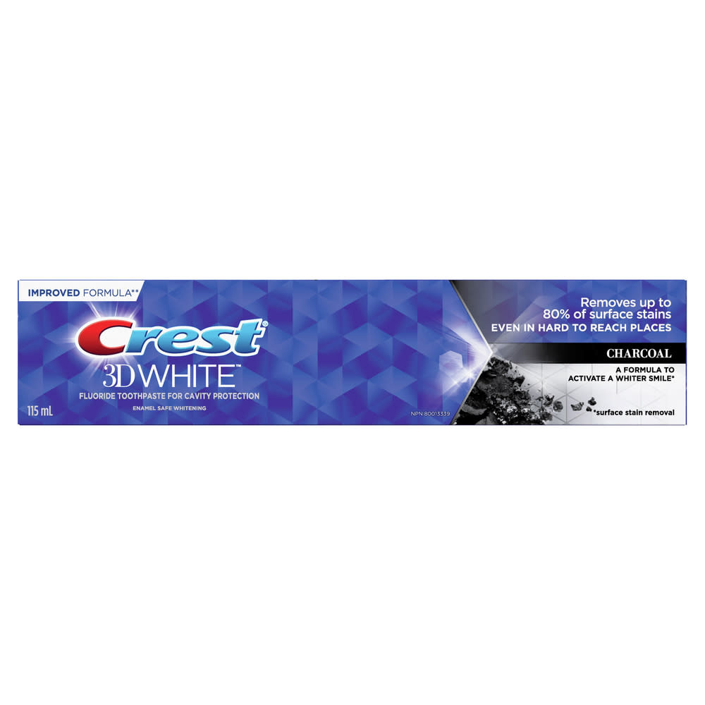 Crest 3D White, Charcoal Whitening Toothpaste, 115 mL - Main