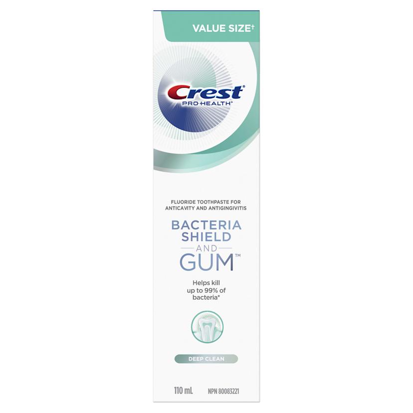 Crest Bacteria Shield & Gum Anticavity Fluoride Toothpaste (110 mL)